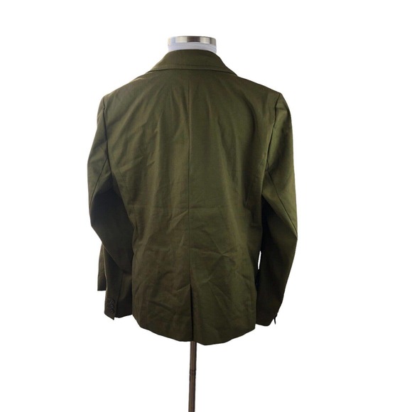 Lane Bryant Single Button Blazer Green Business Office Work Wear Plus Size 22/24 - Picture 3 of 7